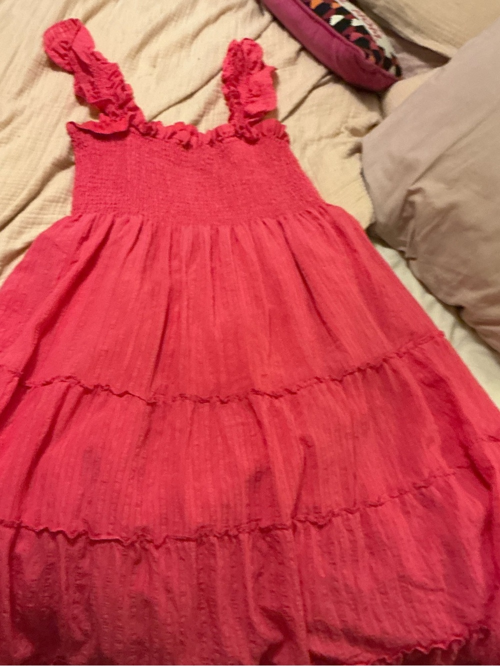 Hill House The Nap Elle Pink Ruffle-strap Tiered Sundress - Picture 5 of 8